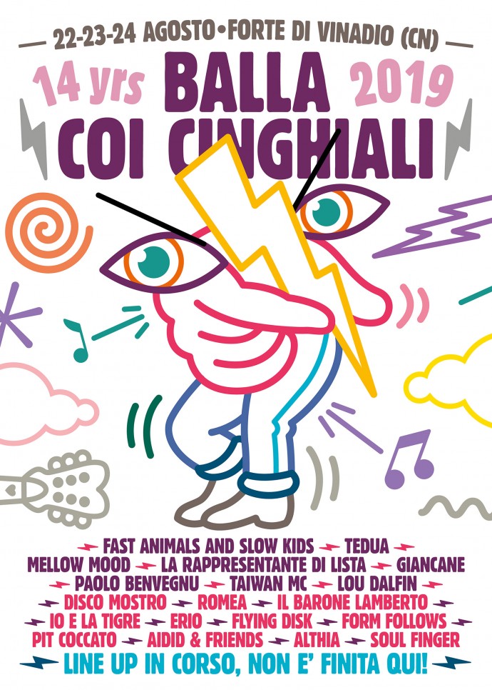 Balla Coi Cinghiali 2019 - Tutto pronto per la XIV edizione del festival attento all'ambiente. Dal 22 al 24 agosto al Forte di Vinadio (CN).